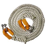 4 Metres x 24mm 3-Strand Nylon Recovery/Tow Rope With Shackles